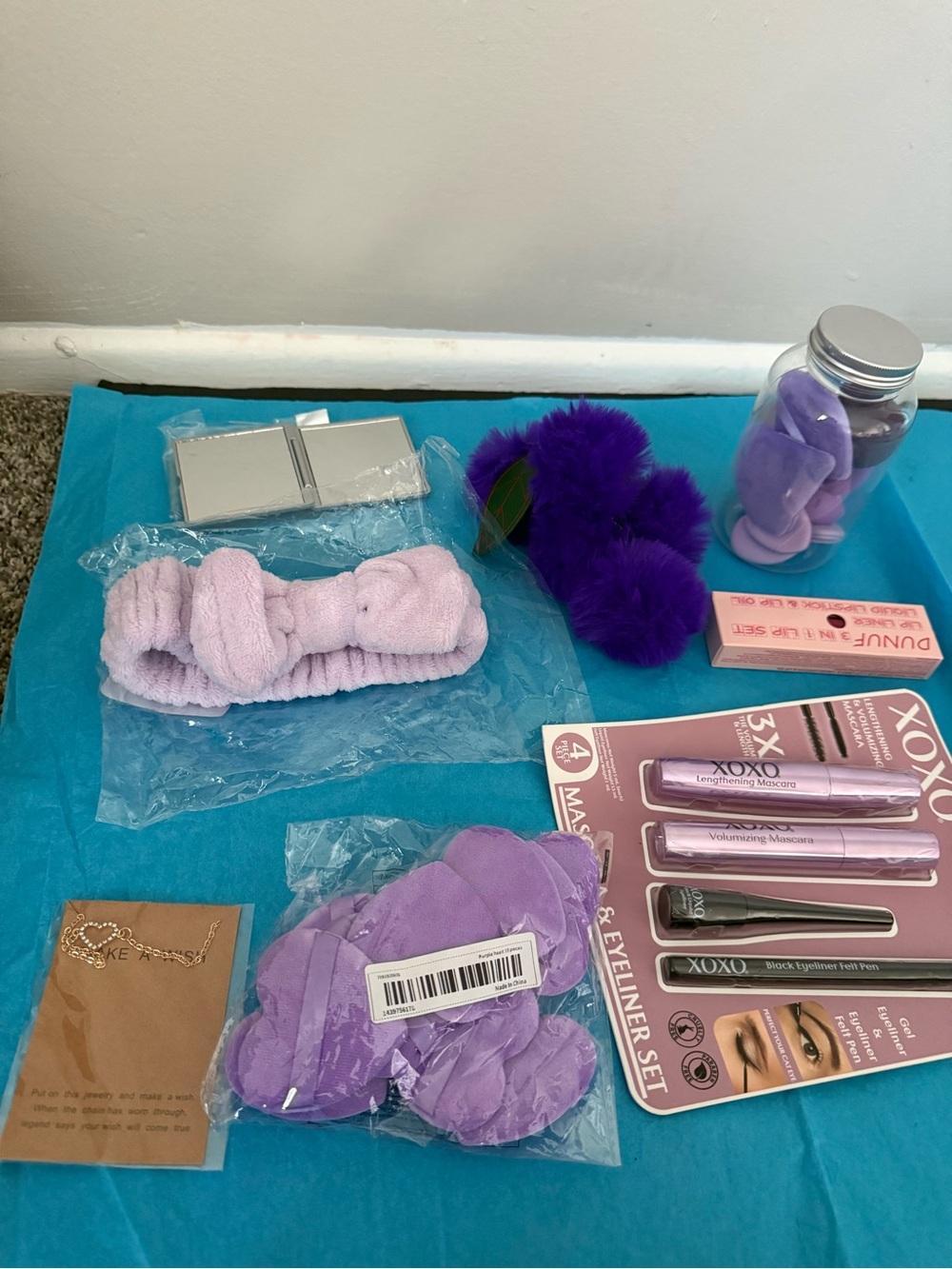 Large purple gift box